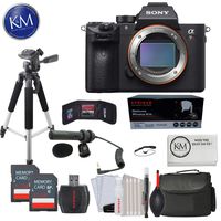 Sony Alpha a7R III Mirrorless Digital Camera Body w/Audio Technica Microphone & Deluxe Bundle