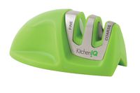 KitchenIQ 50881 Edge Grip 2-Stage Knife Sharpener, Green