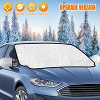 AURELIO TECH Magnetic Car Windshield Snow Cover, Windshield Cover for Ice and Snow, 4 Layers Protection, with Mirror Covers, Extra Large, Fits Most Cars, SUVs, Minivans