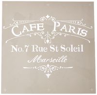 Deco Art DecoArt ADS-02 Americana Decor Stencil, Cafe Paris, Brown
