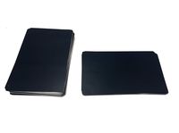 Malayan - 50 Pack Aluminum Business Card Blanks - Laser Engraver and CNC Engraving Color Options Available (Black)