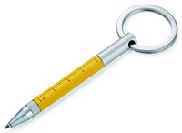 Troika Micro Construction Pen & Stylus Key Ring, Yellow (KYP25YE)