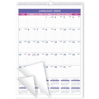 2020-2021 Calendar - 18 Months BooQool 2020-2021 Wall Calendar Planner, Jan 2020 - Jun 2021, 12" x 17" Flexible Monthly Calendar Perfect for Office & Home