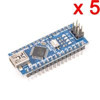 DAOKI 5 PCS MINI USB Nano V3.0 ATmega328P CH340G 5V 16M Micro-controller Board for Arduino