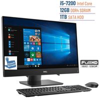 Dell Inspiron 23.8'' Premium FHD Touchscreen All-in-One Desktop (Intel Core i5-7200U GHz, 12GB DDR4 + 16GB Intel Optane Memory, 1TB HDD, Webcam, HDMI, Bluetooth, Waves MaxxAudio Pro, Windows 10)