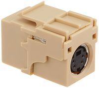 Leviton 40734-CVI QuickPort Female To Female, S-Video, Ivory