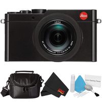 Leica D-Lux (Type 109) 12.8 Megapixel Digital Camera with 3.0-Inch LCD (Black) (18471) Bundle with Carrying Case and Lens Cleaning Kit
