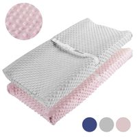 Changing Pad Cover, AceMommy Ultra Soft Minky Dots Plush Changing Table Covers Breathable Changing Table Sheets Wipeable Diaper Changing Pad Cover for Infants Baby Boy Pink/Grey (2 Pack)