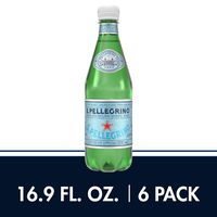 S.Pellegrino Sparkling Natural Mineral Water, 16.9 fl oz. (6 Count)