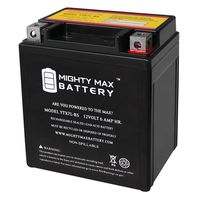 Mighty Max Battery YTX7L-BS Replaces Yamaha Kawasaki Motorcycle Dirtbike + 12V 1A Chargr Brand Product