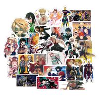 Bowinr My Hero Academia Car Stickers, Anime Vinyl Waterproof Bumper Sticker for Phone, MacBook, Laptop, Car, Lugguage, Window, Wall and More(100pcs)