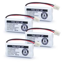 QBLPOWER BT162342 BT262342 Battery Compatible with BT183342 BT283342 BT166342 BT266342 VTech CS6114 CS6419 CS6719 AT&T EL52300 CL80111 Cordless Phone (Pack of 4)