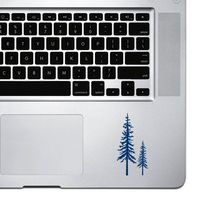 StickAny Palm Series Redwood Trees Sticker for MacBook Pro, Chromebook, and Laptops (Navy)