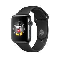 Apple Watch Series 2, 42mm Space Black Stainless Steel Case with Black Sport Band (Renewed)