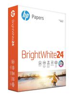 HP BrightWhite 24lb Printer Paper, 8.5x 11, 1 Ream, 500 Sheets, Made in USA From Forest Stewardship Council (FSC) Certified Resources, 100 Bright, Acid Free, Engineered for HP Compatibility, 203000R