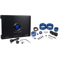 Package: Planet Audio AC2500.1M 2500 Watts Class A/B Mono Car Amplifier 2 Ohm Stable With Remote + Rockville RWK41 4 Gauge Complete Car Amp Wire Kit with RCA Cables