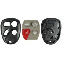 qualitykeylessplus Replacement Keyless Entry 4 Button Case and Pad for GM Remote Fob FCC ID ABO1502T