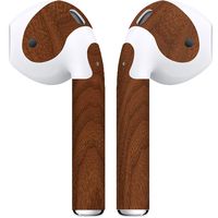 AirPod Skin 2 Piece Printed Design (Walnut Wood)