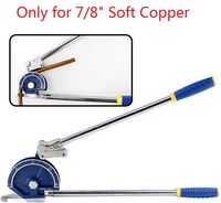 IBOSAD Manual Tube Bender Tool 7/8" thickness Pipe Bending Tool for HVAC Soft Copper