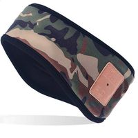 Mydeal Unisex Music Bluetooth Headband Sweatband with Wireless Headphones Headsets Speakers Mic Hands-Free for Gym Exercise Running Skiing Snowboard Camping Skating, Jungle Camouflage