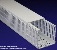 1 Set of 4 x4 x2m White High Density Premium Quality Wiring Duct and Cover - UL/CE/CSA Listed