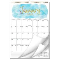2020-2021 Calendar - 18 Months Wall Calendar of 2020-2021, 12" x 17", Two-Wire Binding, Large Blocks with Julian Dates Perfect for Planning and Organizing for Home or Office