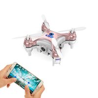 GoolRC Smallest FPV Drone with Camera Live Video iOS/Android APP Phone WiFi Remote Control Mini Quadcopter Spy Drone Pocket Drone for Apple iPhone iPad Sumsung HTC