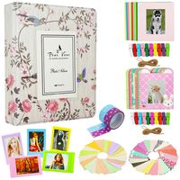 Borya Photo Album Accessories Bundles Set for Instax Mini Liplay/Instax Mini Link/Instax Mini 9/Mini 8/Mini 90/Mini 25/Polaroid Snap PIC-300/HP Sprocke/Kodak Mini 3-Inch Film.(64 Pockets, Cuckoo)