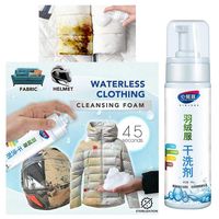 Down Jacket Wash-free Spray,Household Stain Dry Remover, Rinse-Free Cleansing, Waterless Clothing Cleansing Foam, Powerful All-Purpose Removing Stain Removing 180ML