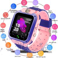 Zqtech Smart Watch for Kids GPS Tracker - IP67 Waterproof Smartwatches with SOS Voice Chat Camera Alarm Clock Digital Wrist Watch Smartwatch Girls Boys Birthday Presents