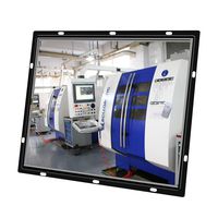 12-inch Industrial Display Resistive Touch Screen Industrial Industrial Display LCD Display LED Display LCD Screen Computer Display Computer Display Monitor Display (Black VGA+DVI(Non-Touch))