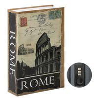 Jssmst Diversion Book Safe with Combination Lock, Secrect Hidden Safe Lock Box Large, SMBS020 Rome