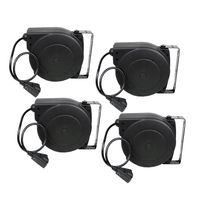 Alemite 7262-A 40-Feet 12/3 Retractable Extension Cord Reel, 4-Pack