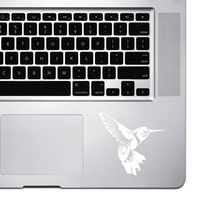 StickAny Palm Series Detailed Humming Bird Sticker for MacBook Pro, Chromebook, and Laptops (White)