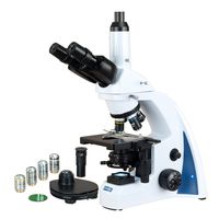 OMAX 40X-2500X Plan Infinity Phase Contrast Trinocular Siedentopf LED Lab Compound Microscope