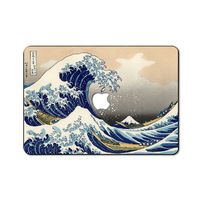 Fit for New MacBook Pro 13" with Retina Display A1706/A1708/A1989 with/Without Touch Bar & Touch ID (Newest Release 2016) Famous Painting Removable Vinyl Front Top Decal (The Great Wave Off Kanagawa)