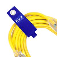 Wrap-It Heavy-Duty Storage Straps, Sapphire Blue (Assorted 10 Pack) - Hook and Loop Extension Cord Organizer Hanger for Cables, Hoses and Rope for Garage, Boat, Marine and RV Organization Accessories