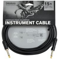 D'Addario Kill Switch Instrument Cable, 15 feet