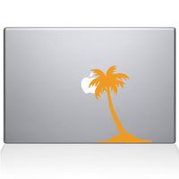 The Decal Guru Palm Tree Decal Vinyl Sticker, 13" MacBook Pro (2016 & Newer Models), Yellow (2304-MAC-13X-SY)