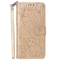 Lomogo Leather Wallet Case for Xiaomi Redmi Note 5 Pro with Stand Feature Card Holder Magnetic Closure, Shockproof Flip Case Cover for Xiaomi Redmi Note5 Pro - LOYBO470688 Gold