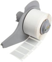 Brady M71-17-428 1" Width x 0.5" Height Silver Color B-428 Metalized Polyester Labels With Matte Finish For BMP71 Label Printer (500 Per Roll)