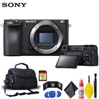 Sony Alpha a6500 Mirrorless Digital Camera with Carry Case and Memory Card Kit