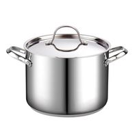 Cooks Standard 02519 8-Quart Classic Stainless Steel Stockpot with Lid, 8-QT, Silver