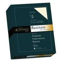 Southworth 25% Cotton Business Paper, 8.5 x 11 Inches, 24 lb, Natural, 500 Sheets per Box (404NC)