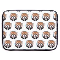 YongColer 13 inch Laptop Sleeve Water-Resistant Neoprene Notebook Computer Briefcase Carrying Bag/Pouch Cover, Red Panda