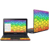 Mightyskins Skin Compatible with Samsung Chromebook 3 11.6" - Happy Faces | Protective, Durable, and Unique Vinyl Decal Wrap Cover | Easy to Apply, Remove, and Change Styles | Made in The USA
