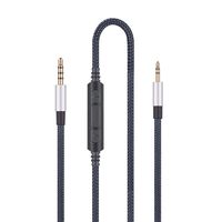 3.5mm to 2.5mm Male Audio Replacement Cable Compatible with Bose oe2, oe2i, AE2, QC35 Headphones, Remote Volume Control & in-Line Mic Cord Compatible with Samsung Galaxy Huawei Android