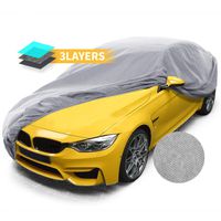 Car Covers, Auto Vehicle Covers for Indoor Grey Car Cover Dust-Proof Anti Bird Dropping Tree Leaves Windproof Car Tarp 200"