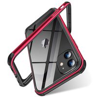 TORRAS iPhone 11 Case/XR Case Bumper, Hard Slim Thin Metal Case with Soft Protective Inner Phone Cover Cases Compatible for iPhone 11/ XR, Red