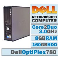 Dell OptiPlex 780 SFF/Intel Core 2 Duo E8400 @ 3.00 GHz/8Gb DDR3/160 Gb/DVD-RW/No OS